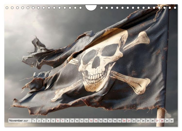 Produktbild: Piraten - Legenden der sieben Meere (Wandkalender 2027 DIN A4 quer), CALVENDO Monatskalender