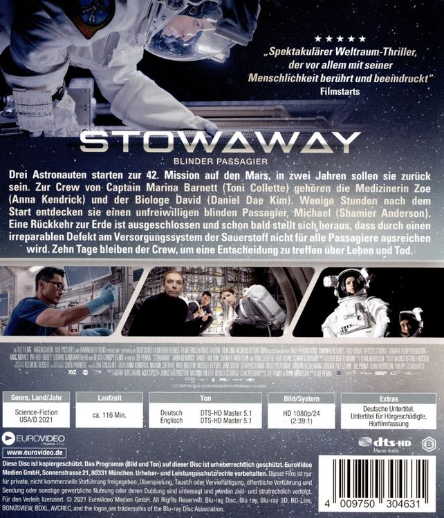Produktbild: Stowaway - Blinder Passagier