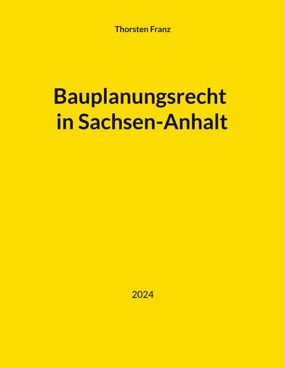 Produktbild: Bauplanungsrecht in Sachsen-Anhalt