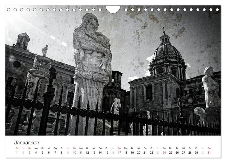 Produktbild: Silberstein portr&auml;tiert Palermo (Wandkalender 2027 DIN A4 quer), CALVENDO Monatskalender