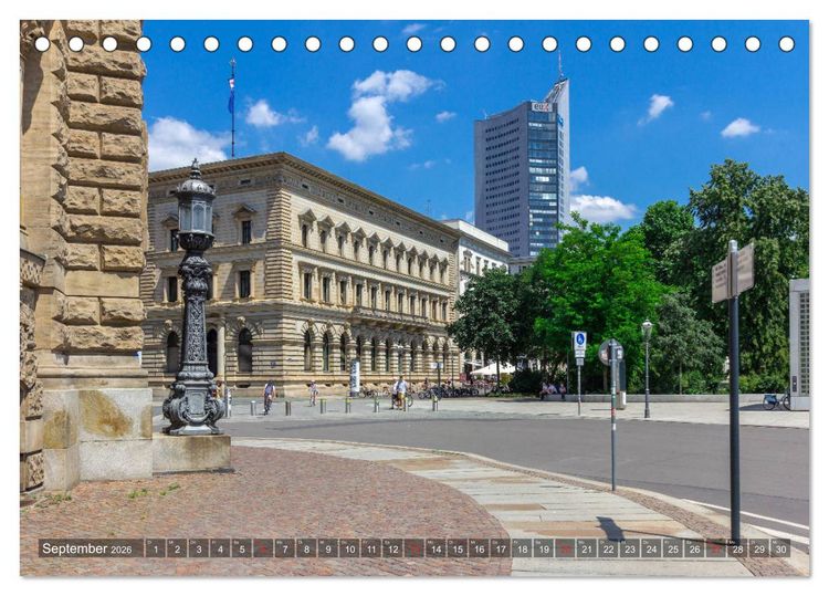 Produktbild: Ein Sommertag in Leipzig (Tischkalender 2026 DIN A5 quer), CALVENDO Monatskalender