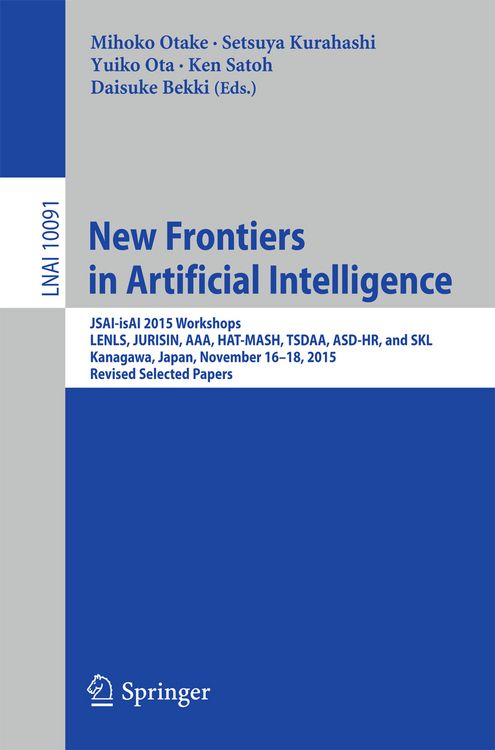 Produktbild: New Frontiers in Artificial Intelligence