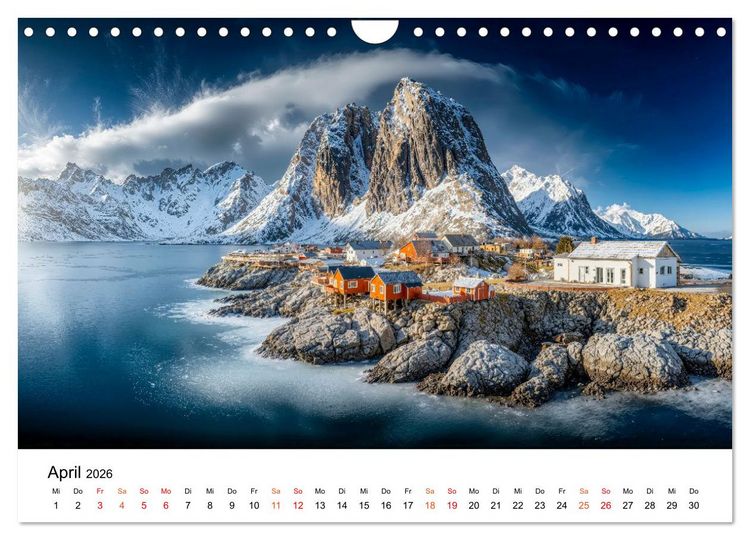 Produktbild: Lofoten - Arktische Tr&auml;ume (Wandkalender 2026 DIN A4 quer), CALVENDO Monatskalender