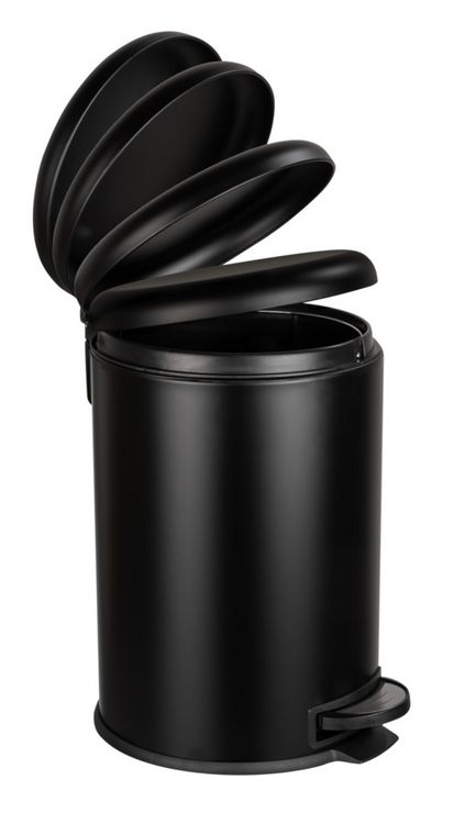 Produktbild: Treteimer Mod. Leman Easy Close Schwarz 20 L, mit herausnehmbarem Einsatz
