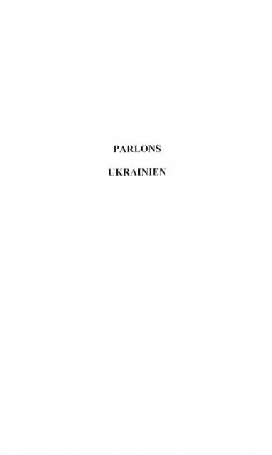 Produktbild: Parlons ukrainien