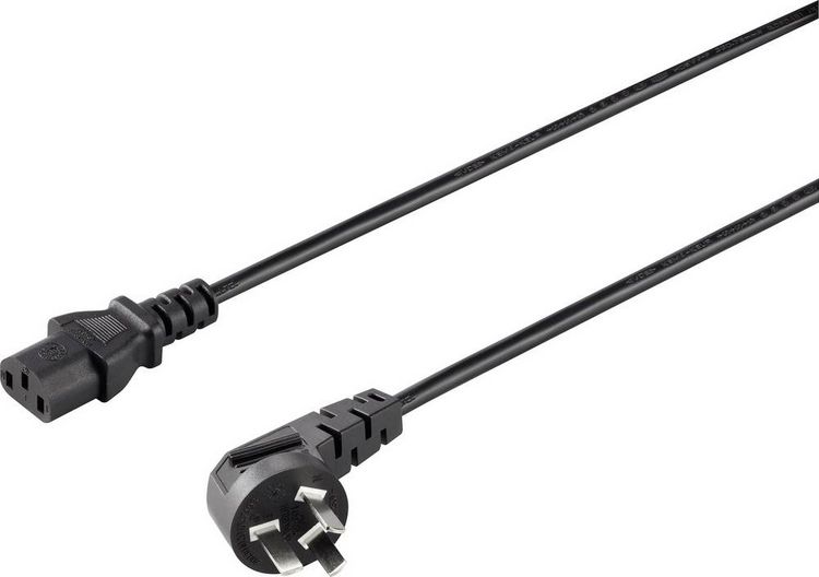 Produktbild: Sygonix SY-5042712 Kaltger&auml;te Anschlusskabel Schwarz 2.00m