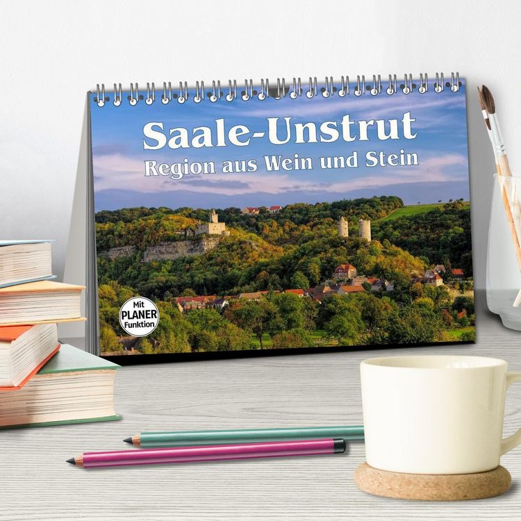 Produktbild: Saale-Unstrut - Region aus Wein und Stein (Tischkalender 2026 DIN A5 quer), CALVENDO Monatskalender