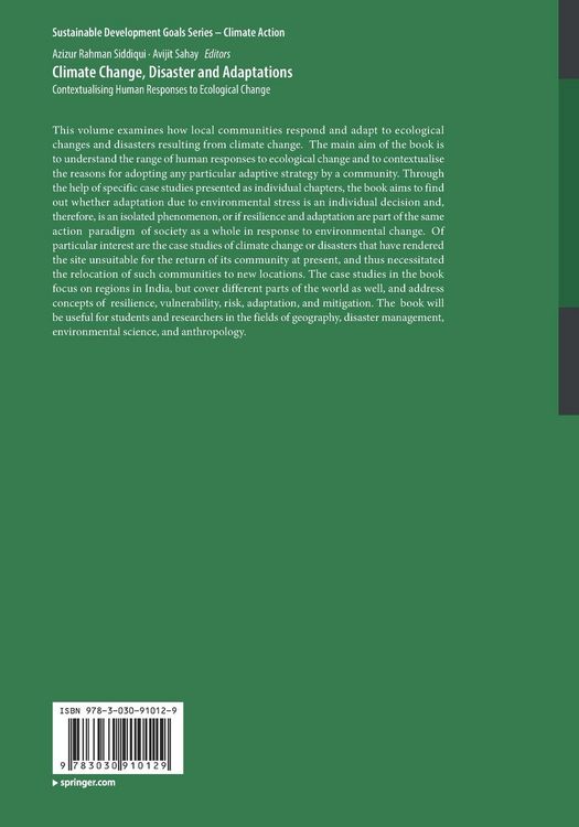 Produktbild: Climate Change, Disaster and Adaptations