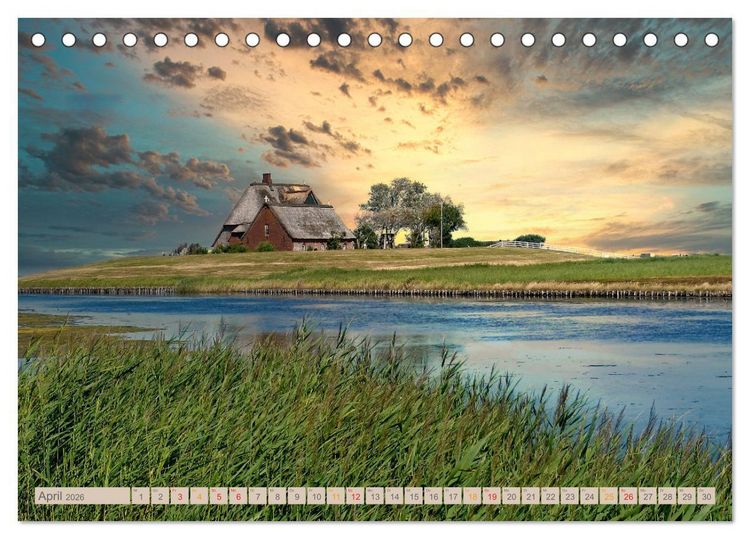 Produktbild: Nordsee-Urlaub (Tischkalender 2026 DIN A5 quer), CALVENDO Monatskalender