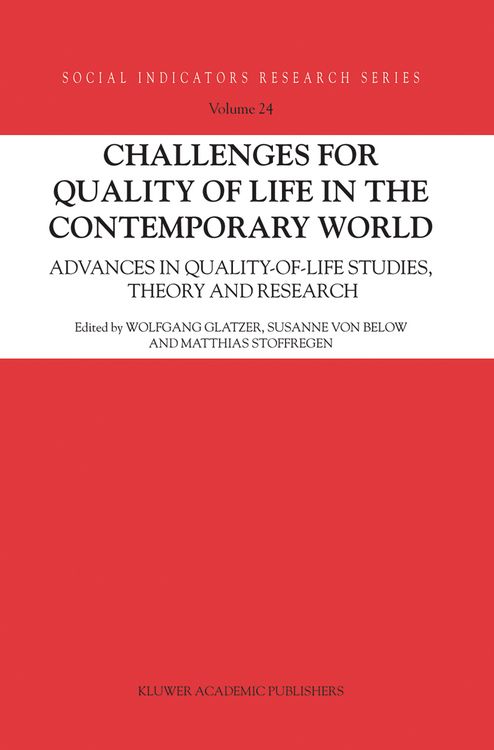 Produktbild: Challenges for Quality of Life in the Contemporary World