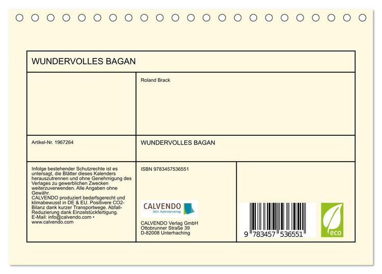 Produktbild: WUNDERVOLLES BAGAN (Tischkalender 2026 DIN A5 quer), CALVENDO Monatskalender