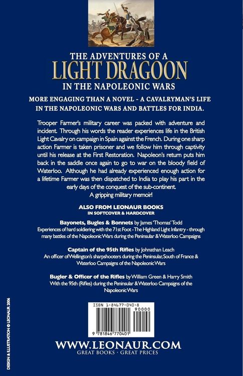 Produktbild: The Adventures of a Light Dragoon in the Napoleonic Wars - A Cavalryman During the Peninsular & Waterloo Campaigns, in Captivity & at the Siege of Bhu