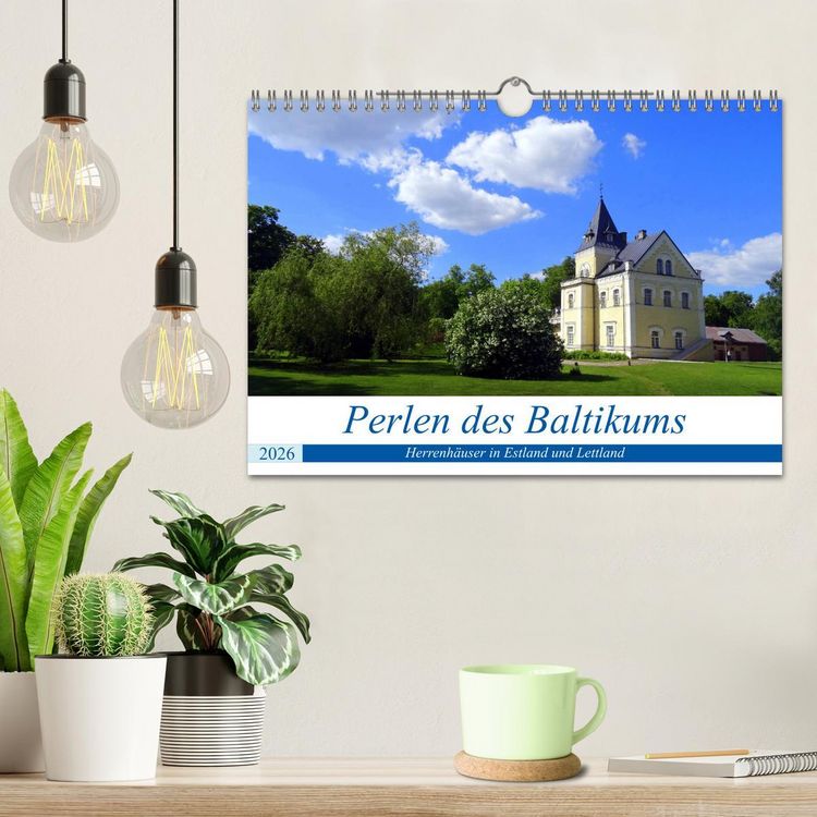 Produktbild: Perlen des Baltikums - Herrenh&auml;user in Estland und Lettland (Wandkalender 2026 DIN A4 quer), CALVENDO Monatskalender