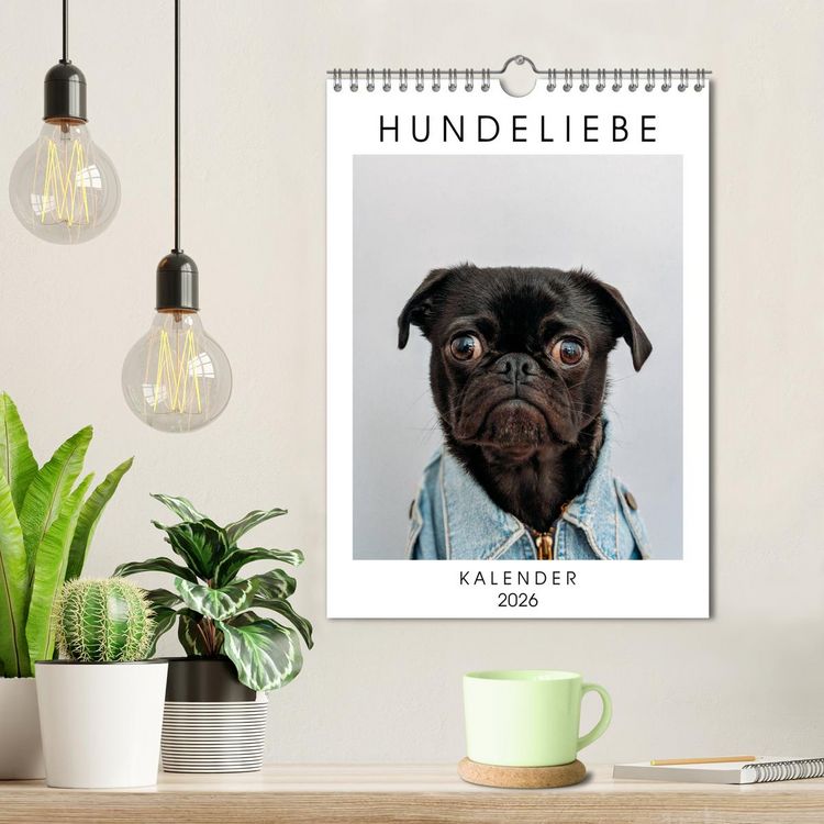 Produktbild: Hundeliebe - Kalender 2026 (Wandkalender 2026 DIN A4 hoch), CALVENDO Monatskalender