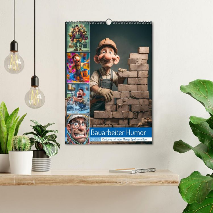 Produktbild: Bauarbeiter Humor (Wandkalender 2026 DIN A3 hoch), CALVENDO Monatskalender