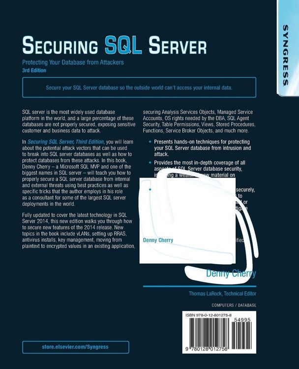 Produktbild: Securing SQL Server