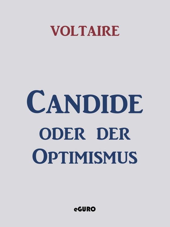 Produktbild: Candide oder der Optimismus