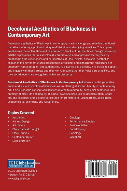 Produktbild: Decolonial Aesthetics of Blackness in Contemporary Art