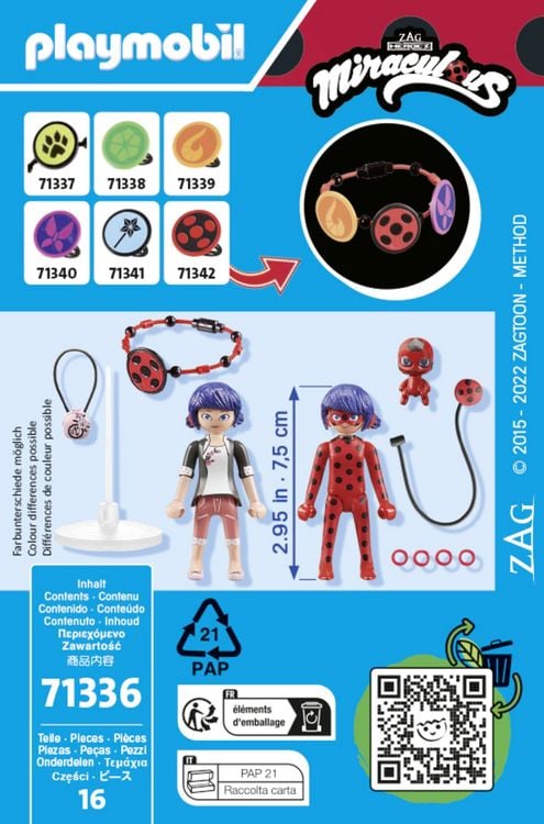 Produktbild: PLAYMOBIL&reg; 71336 Miraculous: Marinette & Ladybug
