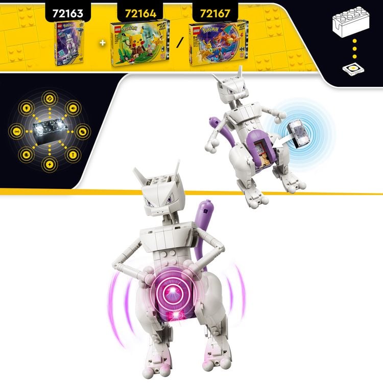 Produktbild: LEGO Pok&eacute;mon SMART Play: Mewtwus Ausbruch aus dem Labor kompatibles Set 72163