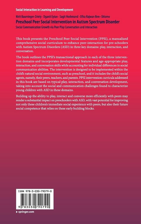 Produktbild: Preschool Peer Social Intervention in Autism Spectrum Disorder