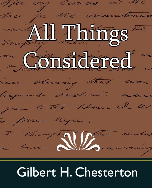 Produktbild: All Things Considered