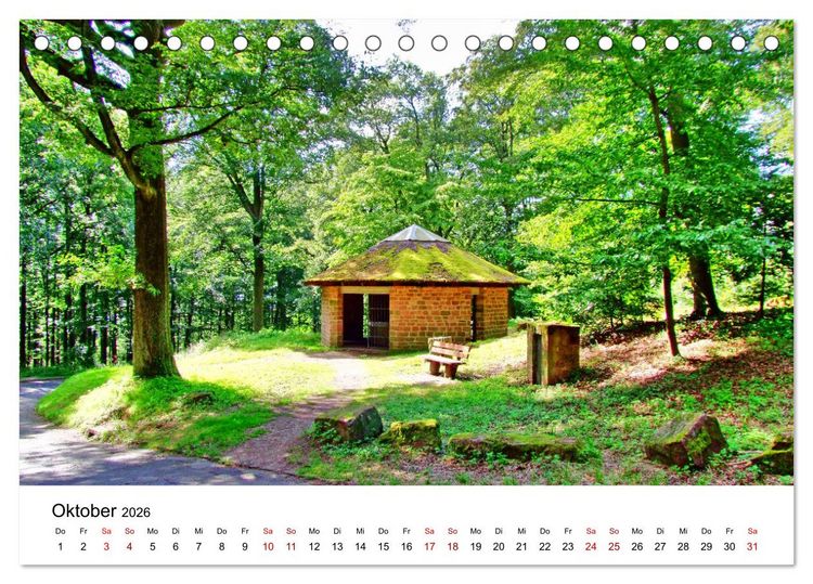 Produktbild: Heidelberg - Heiligenberg und Philosophenweg (Tischkalender 2026 DIN A5 quer), CALVENDO Monatskalender