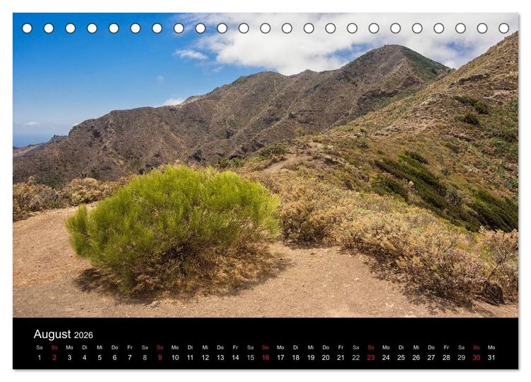 Produktbild: Teneriffa (Tischkalender 2026 DIN A5 quer), CALVENDO Monatskalender