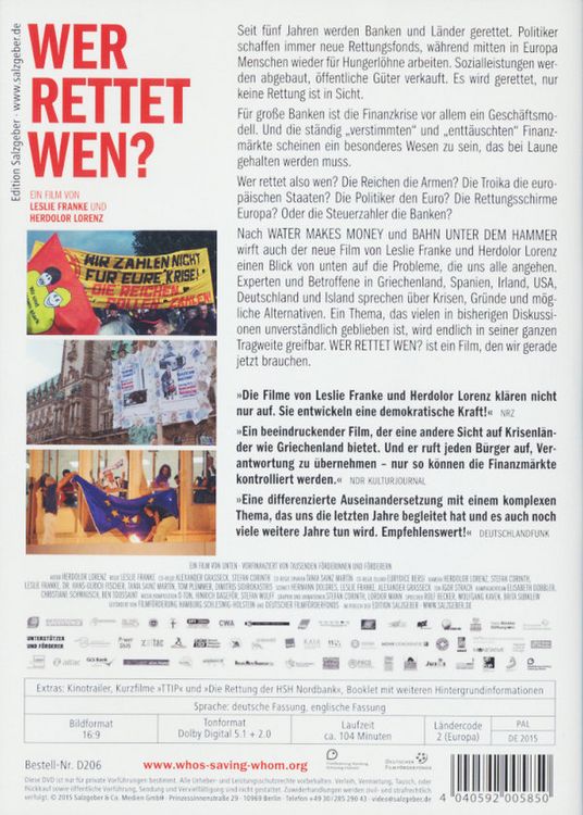 Produktbild: Wer rettet wen?