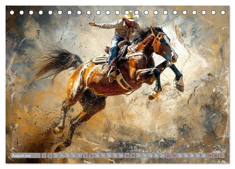 Produktbild: Horses, Power and Freedom (Desk Calendar 2026 DIN A5 landscape), CALVENDO 12 Month DeskCalendar