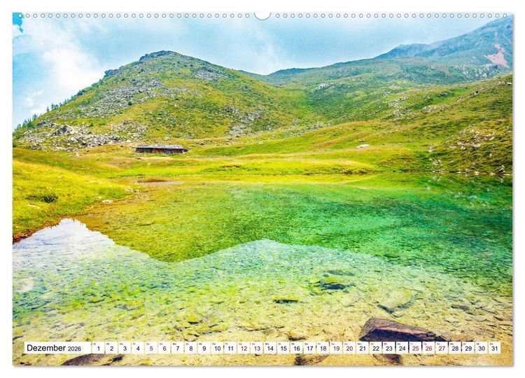 Produktbild: Almen im S&uuml;dtiroler Ultental (hochwertiger Premium Wandkalender 2026 DIN A2 quer), Kunstdruck in Hochglanz