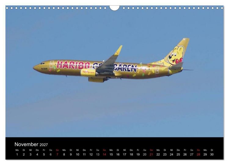 Produktbild: Deutsche Airlines (Wandkalender 2027 DIN A3 quer), CALVENDO Monatskalender