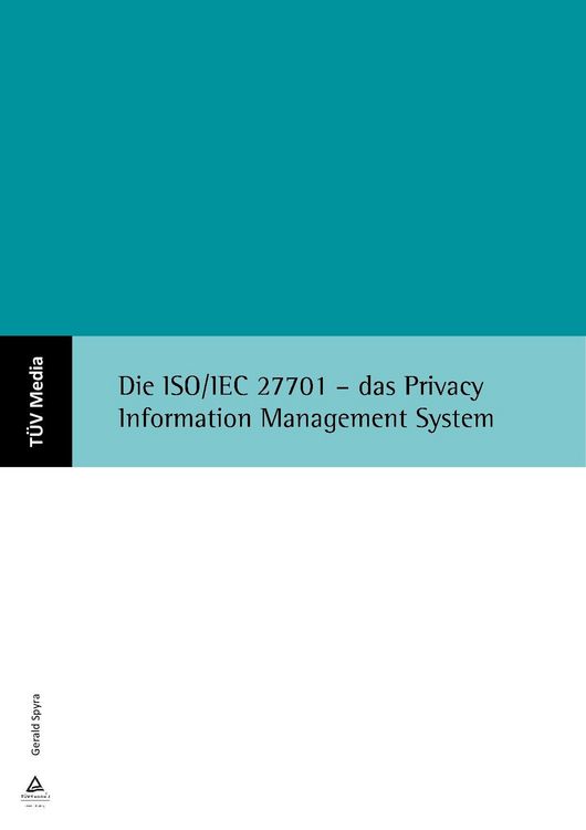 Produktbild: Die ISO/IEC 27701 - das Privacy Information Management System (E-Book, PDF)