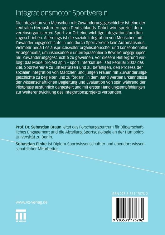 Produktbild: Integrationsmotor Sportverein