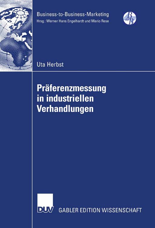 Produktbild: Pr&auml;ferenzmessung in industriellen Verhandlungen