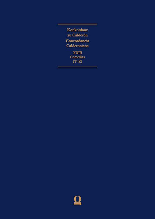 Produktbild: Concordancia Calderoniana / Konkordanz zu Calder&oacute;n