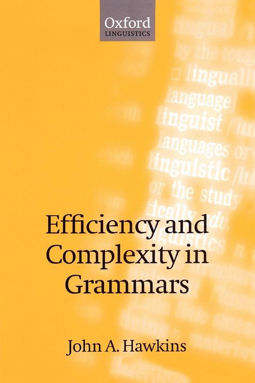Produktbild: Efficiency and Complexity in Grammars