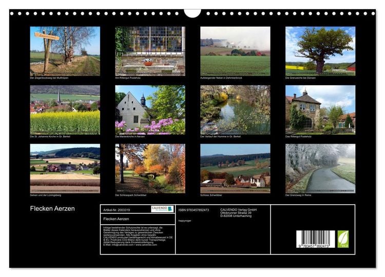 Produktbild: Flecken Aerzen (Wandkalender 2026 DIN A3 quer), CALVENDO Monatskalender