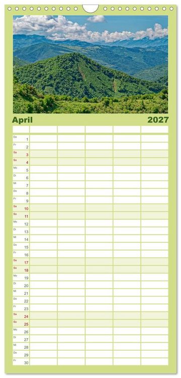 Produktbild: Familienplaner 2027 - Albanien. Eine Entdeckungsreise. mit 5 Spalten (Wandkalender, 21 x 45 cm) CALVENDO