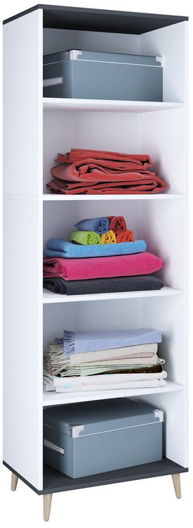 Produktbild: Holz Kleiderschrank Schuhregal Flur Regal Landos