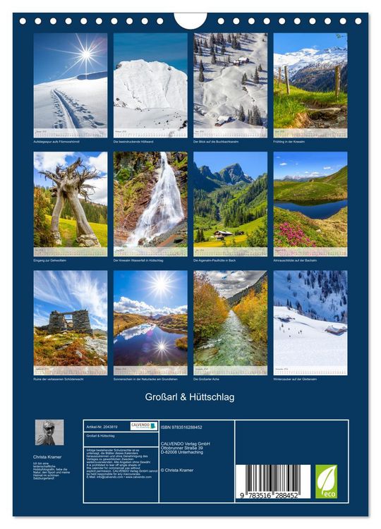 Produktbild: Gro&szlig;arl & H&uuml;ttschlag (Wandkalender 2026 DIN A4 hoch), CALVENDO Monatskalender