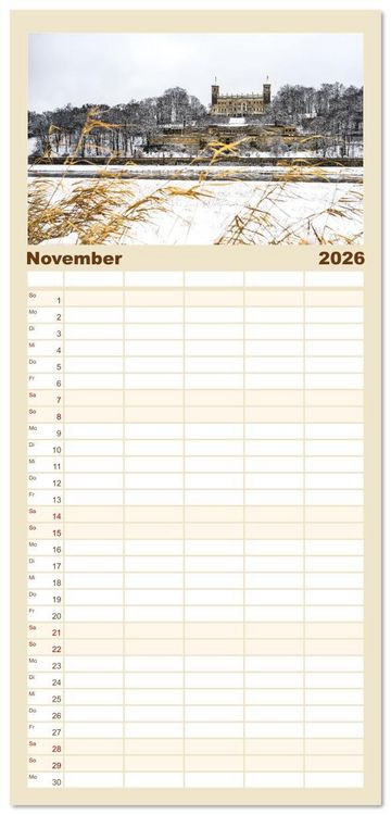 Produktbild: Familienplaner 2026 - Dresden - zeitlose Sch&ouml;nheit mit 5 Spalten (Wandkalender, 21 x 45 cm) CALVENDO