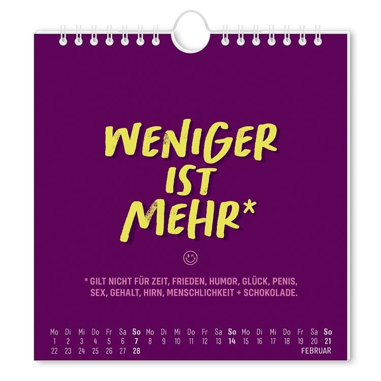 Produktbild: Postkartenkalender 2027 'Nen Schei&szlig; muss ich!