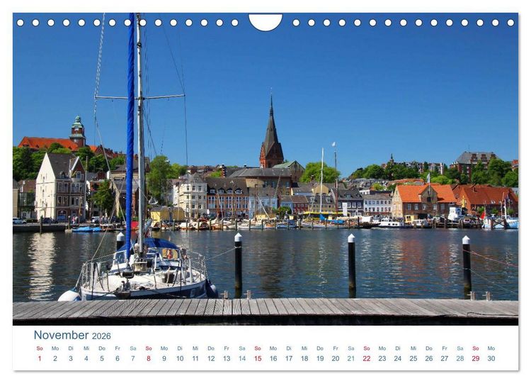 Produktbild: Flensburg 2026. Impressionen rund um den Hafen (Wandkalender 2026 DIN A4 quer), CALVENDO Monatskalender