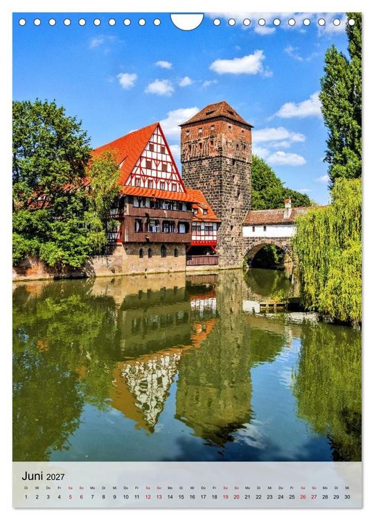 Produktbild: N&uuml;rnberg in Hochformat (Wandkalender 2027 DIN A4 hoch), CALVENDO Monatskalender