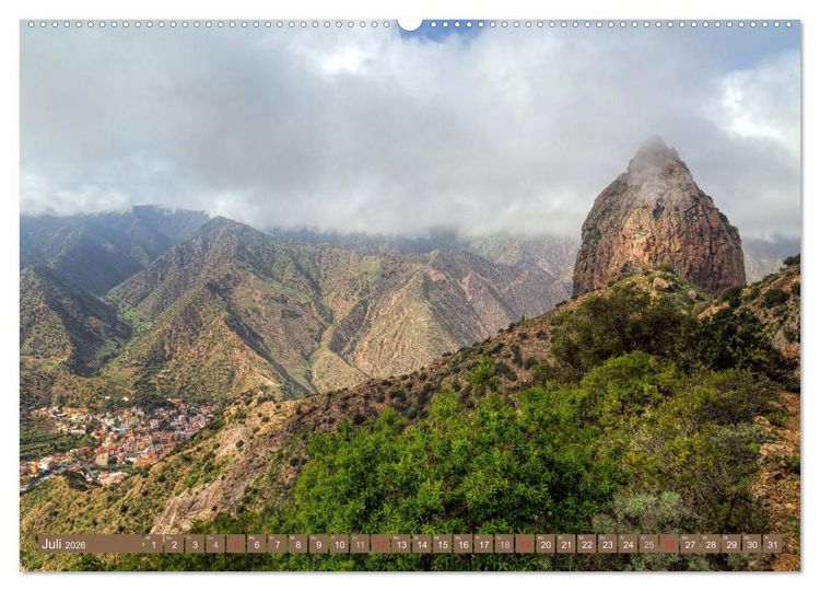 Produktbild: La Gomera Sonne, Meer und Vulkane (hochwertiger Premium Wandkalender 2026 DIN A2 quer), Kunstdruck in Hochglanz