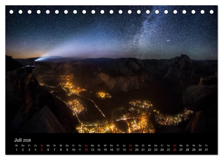 Produktbild: Sternensucher - Landschaft unter Sternen (Tischkalender 2026 DIN A5 quer), CALVENDO Monatskalender
