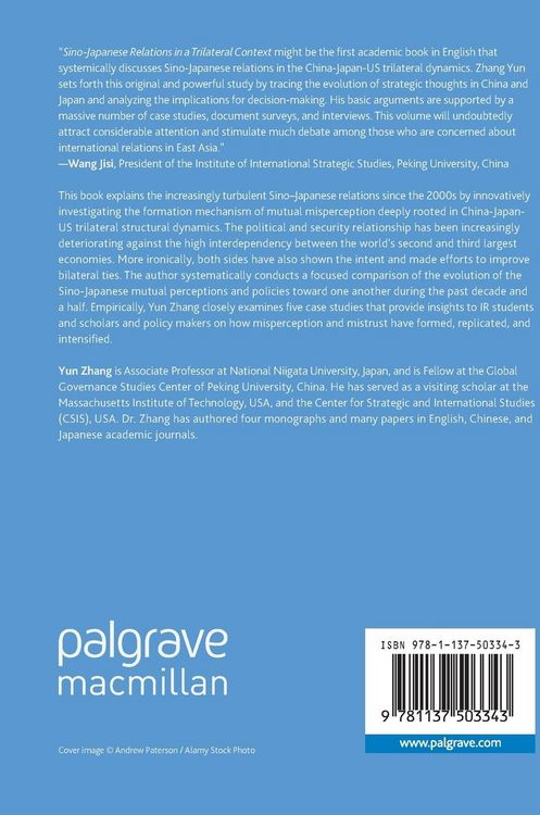 Produktbild: Sino-Japanese Relations in a Trilateral Context