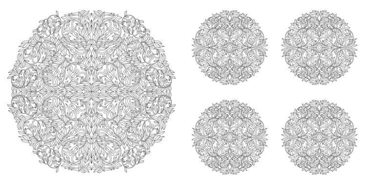 Produktbild: Floral Mandalas Colouring book