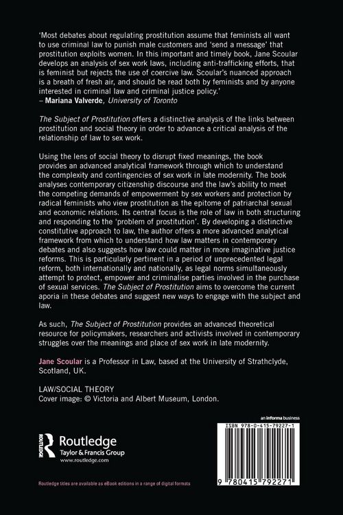 Produktbild: The Subject of Prostitution